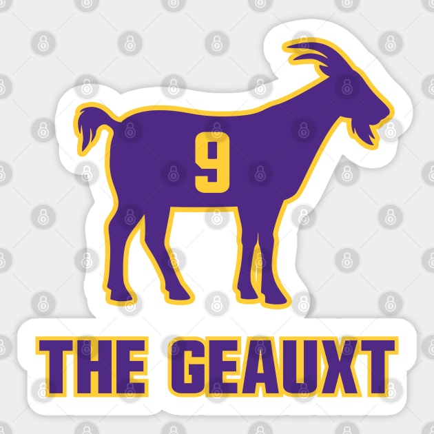 The Geauxt - Gold Sticker by KFig21